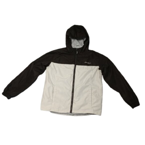 Eddie Bauer Other - Hooded Windbreaker Jacket Eddie Bauer Kids L (14/16) in Black & Gray Preloved
